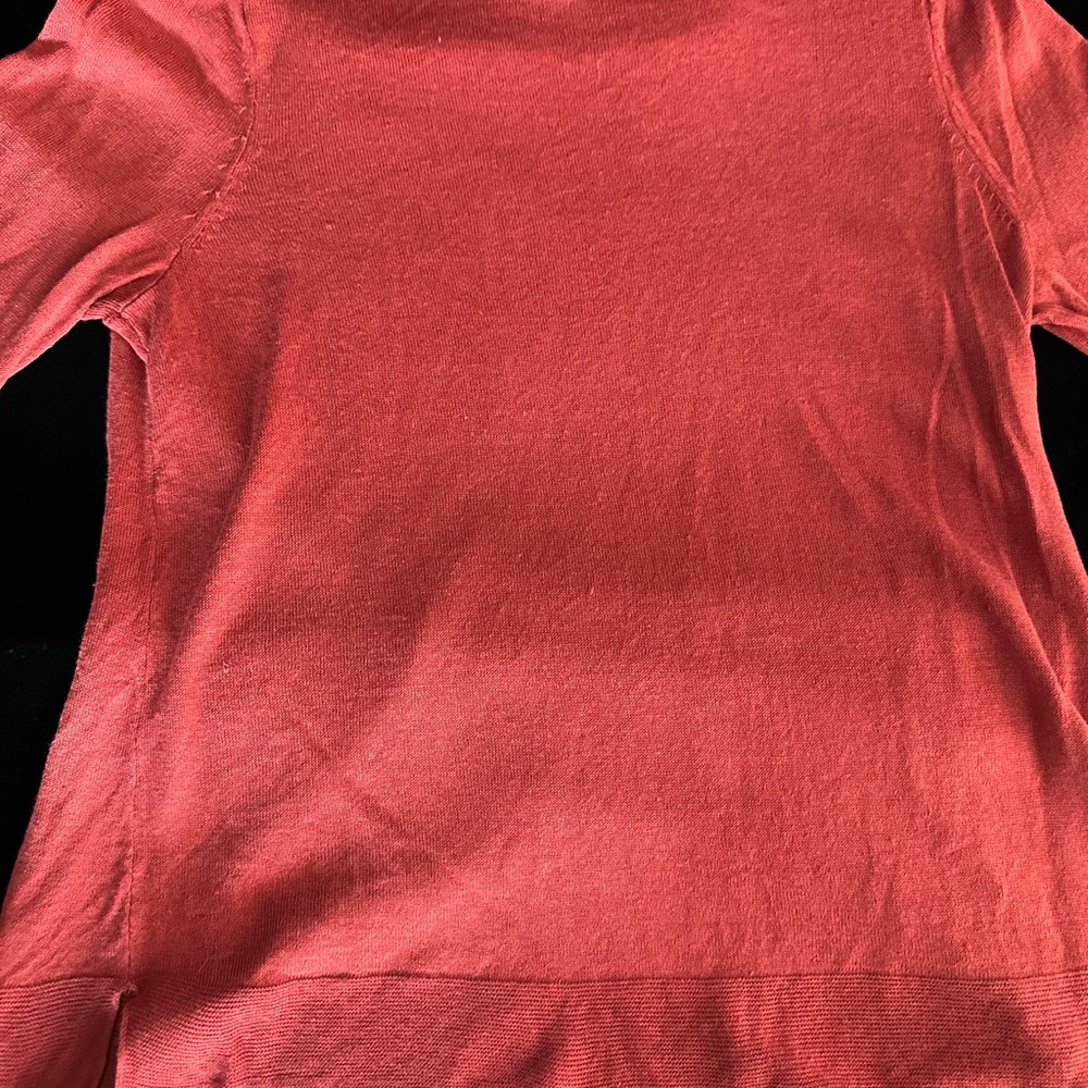 J. Jill RUST colored Linen Knit Top